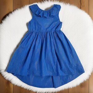 Tea Collection Blue Striped Dress Size 16